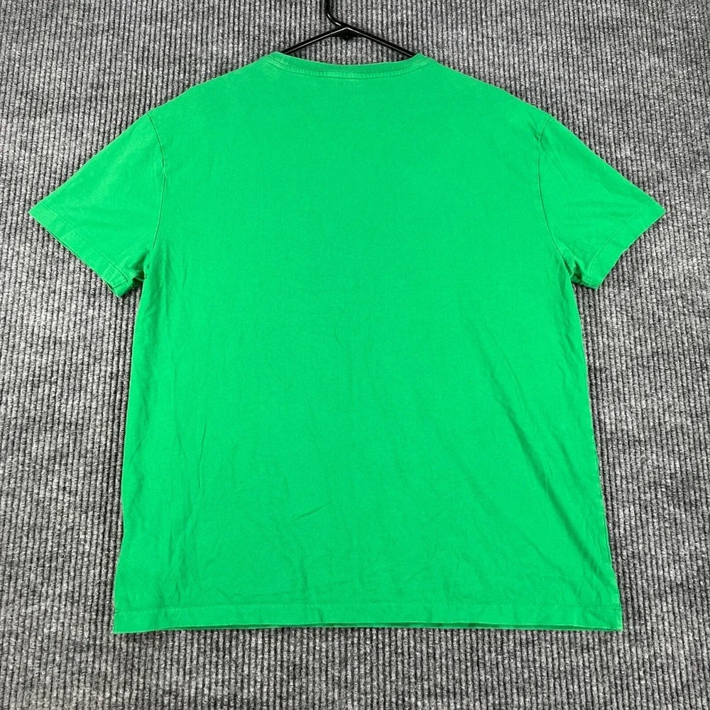 Polo Ralph Lauren Mens Shirt Medium Green Short Sleeve Classic Fit Chest Pocket
